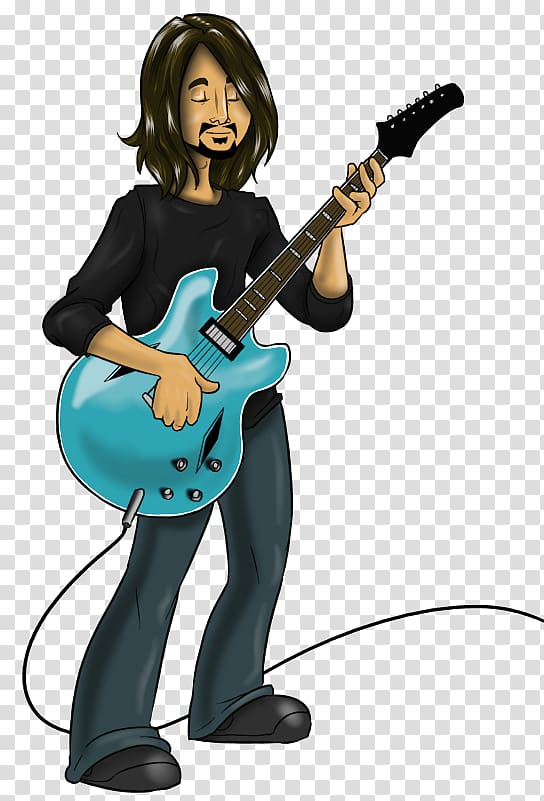 Bass guitar Guitarist Foo Fighters Drawing Line art, dave grohl transparent background PNG clipart