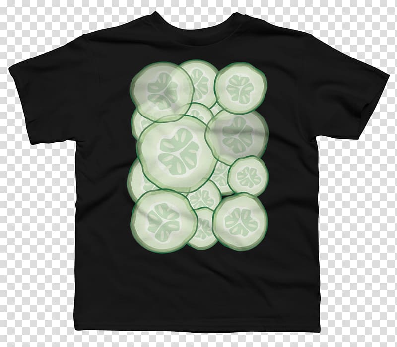 T-shirt Sleeve Design by Humans Hoodie, cucumber slices and cucumber transparent background PNG clipart