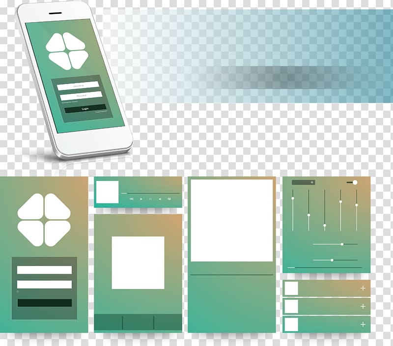 Smartphone Graphic design Mobile app, White smartphone APP introduction layout transparent background PNG clipart
