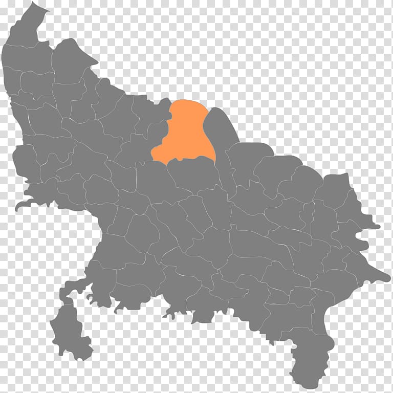 Lucknow Barabanki district Aligarh, Uttar Pradesh Map, map transparent background PNG clipart