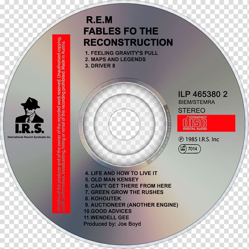 Fables of the Reconstruction R.E.M. Album Document Complete Rarities: I.R.S. 1982–1987, FABLES transparent background PNG clipart