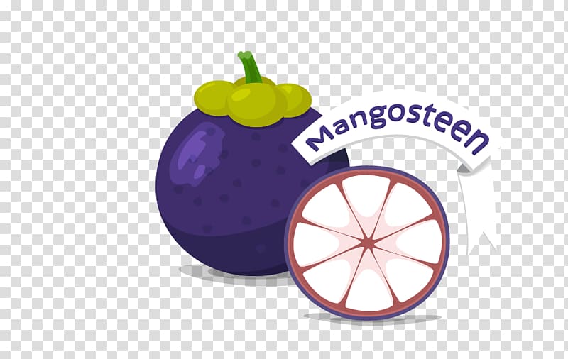Fruit Purple mangosteen, eggplant transparent background PNG clipart