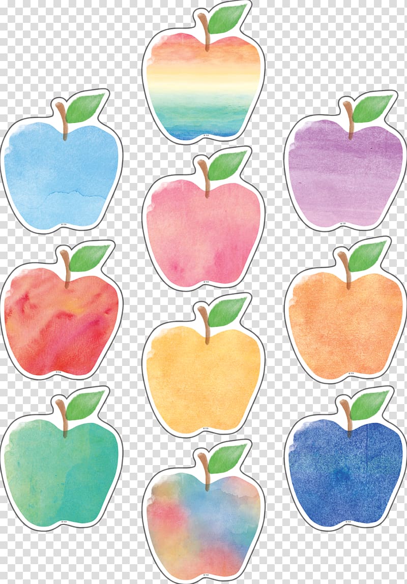 Watercolor painting Art Teacher Lesson plan, apple watercolor transparent background PNG clipart
