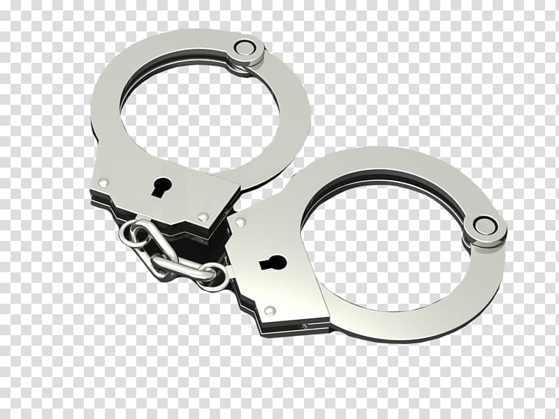 Handcuffs Police officer Arrest, handcuffshd transparent background PNG clipart