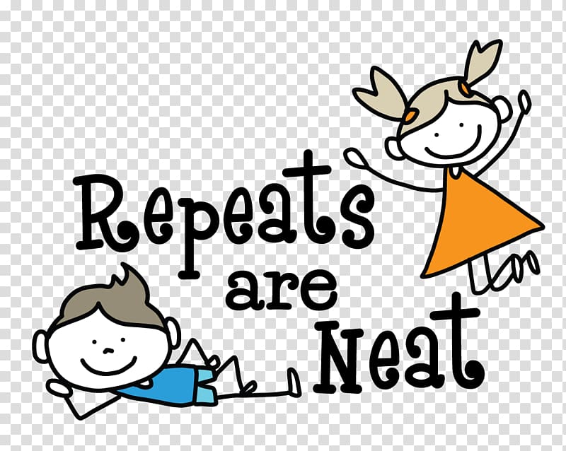 Repeats Are Neat Cartoon Brand , Kids Consignment transparent background PNG clipart