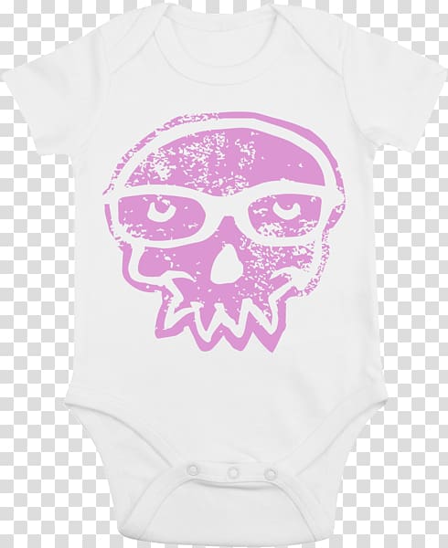 T-shirt Baby & Toddler One-Pieces Clothing Bodysuit CafePress, pink skull transparent background PNG clipart