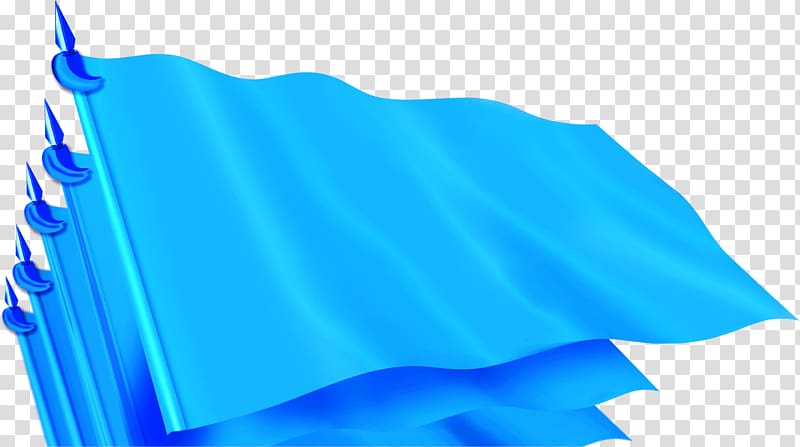 Flag Blue , Blue flag fluttering multi-faceted transparent background PNG clipart