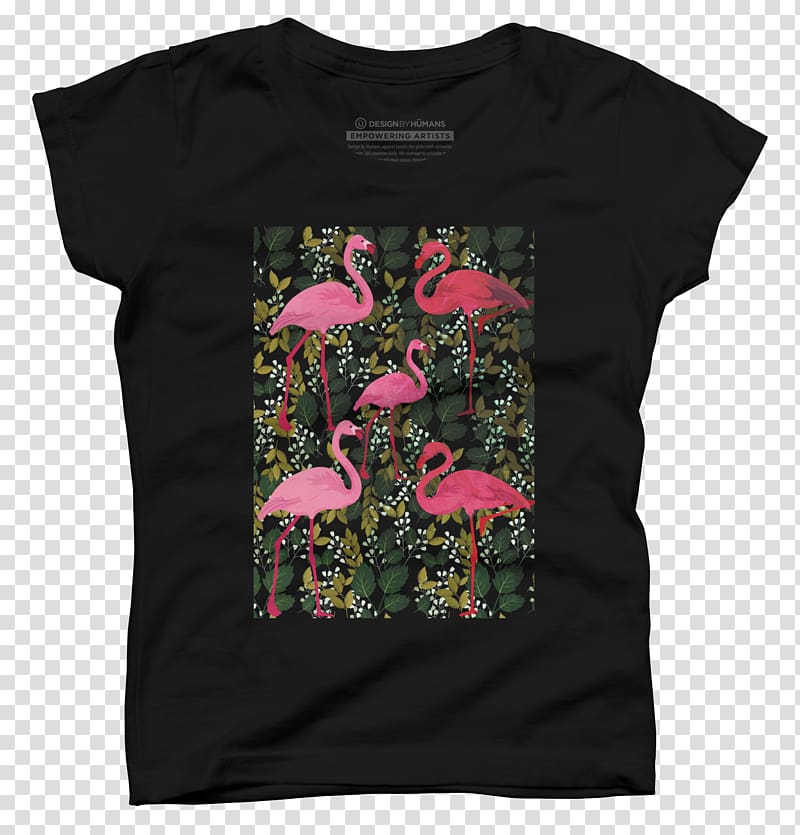 T-shirt Sleeve Pink M Outerwear Brand, flamingo deductible element transparent background PNG clipart