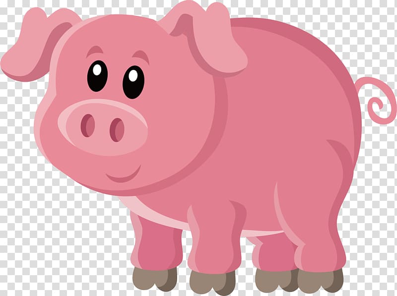 Pig Wilbur , Pink pig transparent background PNG clipart