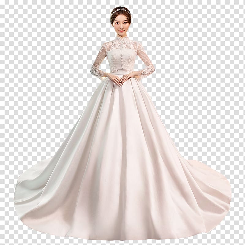Wedding dress Gown Wrap dress, dress transparent background PNG clipart
