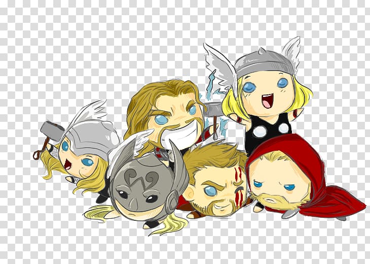 Thor Artist , Thor Chibi transparent background PNG clipart