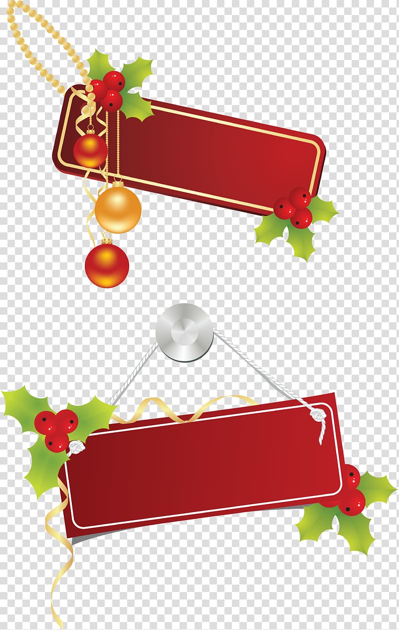 Santa Claus Christmas decoration , lable transparent background PNG clipart