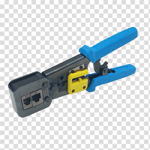 Crimp Electrical cable Twisted pair Category 6 cable Tool, crimping transparent background PNG clipart