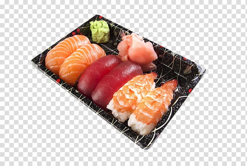 Sushi Sashimi Onigiri Makizushi Japanese Cuisine, Sushi transparent background PNG clipart