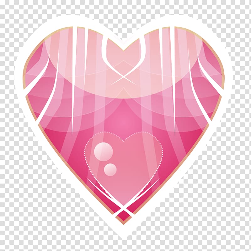 Abstract Computer Icons , Abstract Heart Pink transparent background PNG clipart
