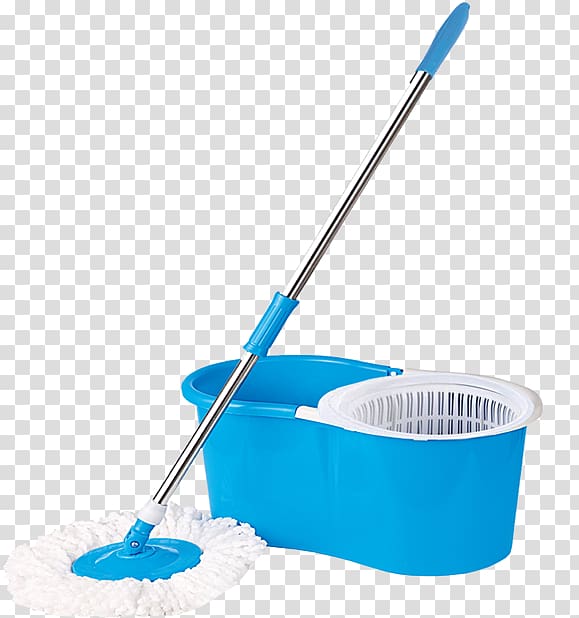 blue mop bucket, Mop Tool Table Bucket Cleaning, mop transparent background PNG clipart