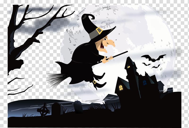 Broom Witchcraft , witch transparent background PNG clipart