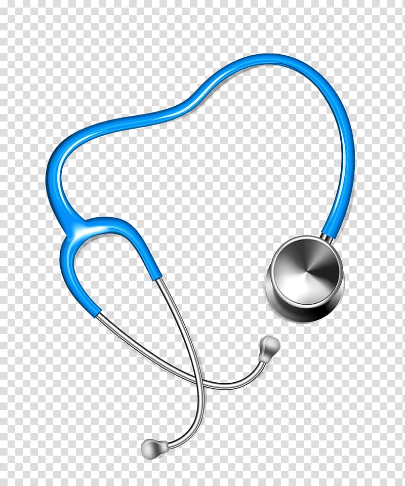 blue and gray stethoscope illustration, Health Care Medicine Icon, Doctor with stethoscope transparent background PNG clipart