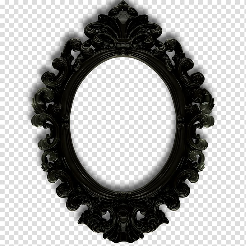 frame Mirror , Black frame transparent background PNG clipart