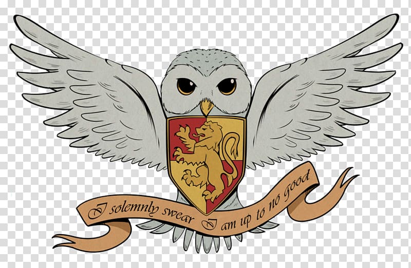 I solemnly swear with owl , Harry Potter and the Deathly Hallows Hedwig Drawing, flying owl transparent background PNG clipart