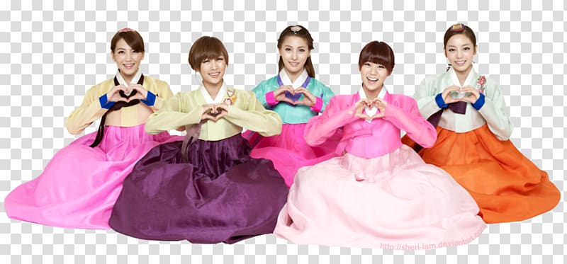 Hanbok KARA K-pop Costume Gyeongbokgung, hanbok transparent background PNG clipart
