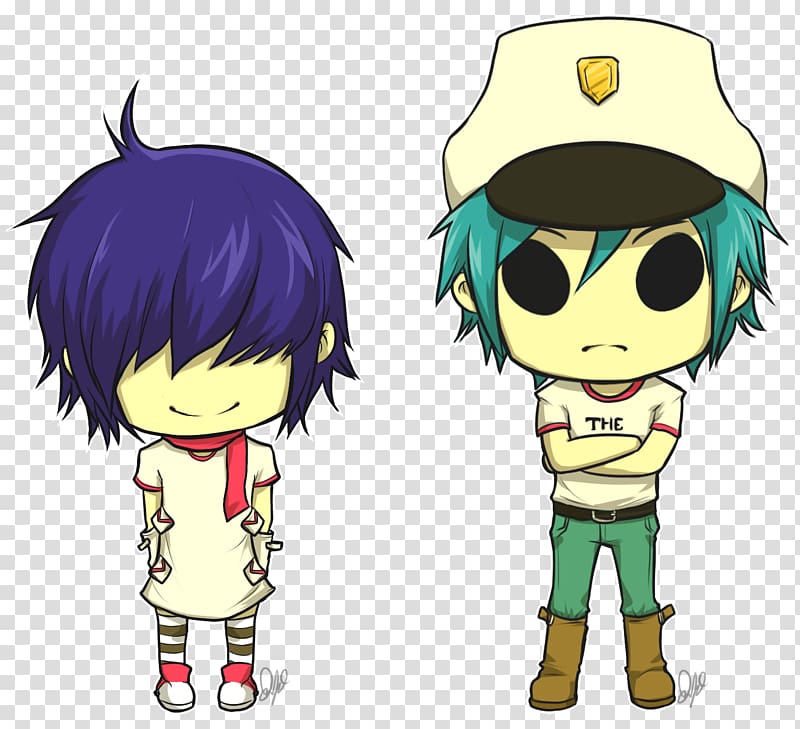 2-D Noodle Gorillaz Chibi Manga, Chibi transparent background PNG clipart