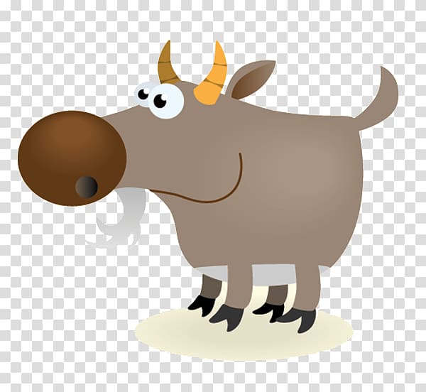 Sticker Cattle Cartoon , Guru Rinpoches Birthday transparent background PNG clipart