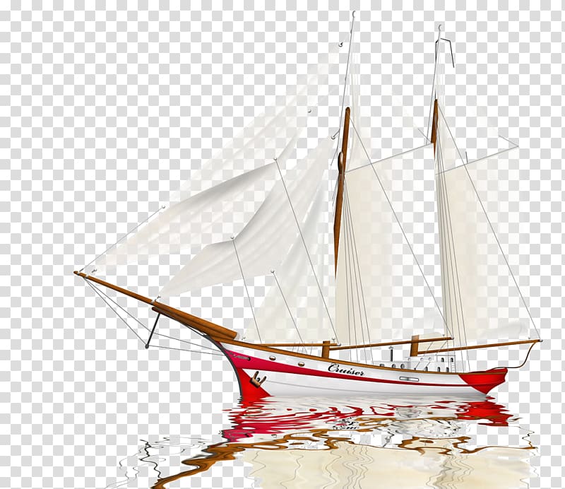 Sailing ship, white sailboat transparent background PNG clipart