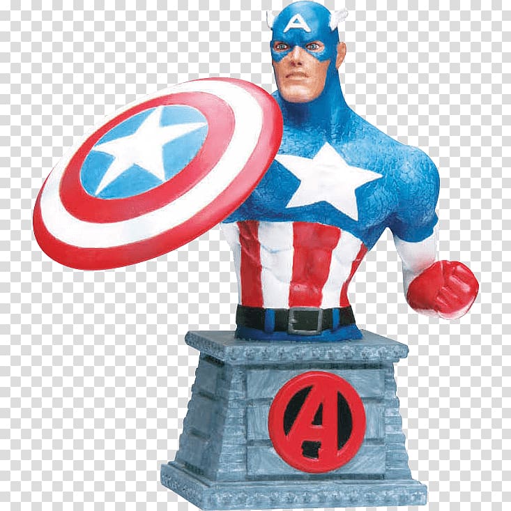 Captain America Marvel Comics Figurine Paperweight, captain america transparent background PNG clipart
