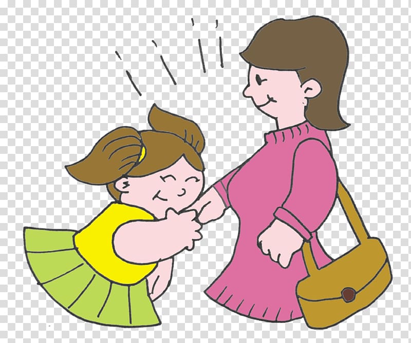 Child Woman Respect Boy Conversation, thick respect for the elderly transparent background PNG clipart