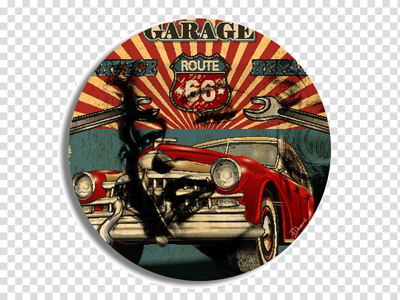 66 Garage U.S. Route 66 MondiArt International Furniture painting, route 66 transparent background PNG clipart
