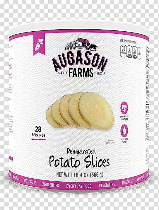 Potato Food drying Augason Farms Food storage, potato transparent background PNG clipart