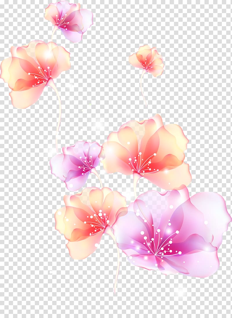 Pink Flower Floral design , фиолетовые цветы transparent background PNG clipart