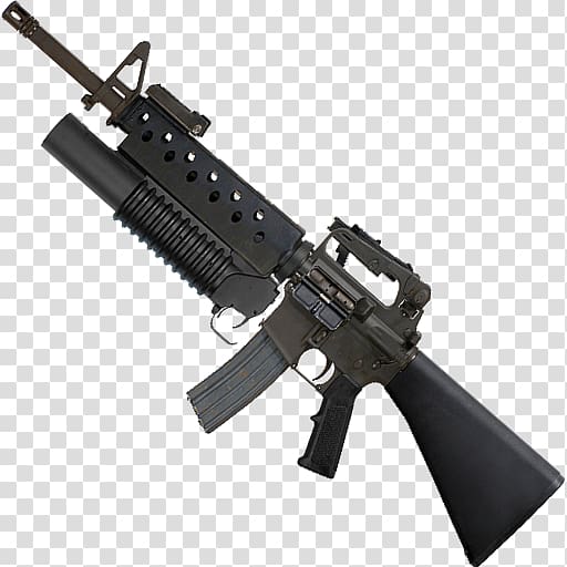 Weapon Firearm M16 rifle M4 carbine, robocop transparent background PNG clipart