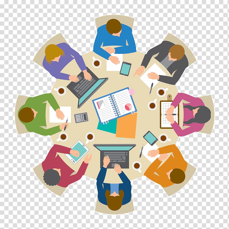 Round table , electronic education transparent background PNG clipart
