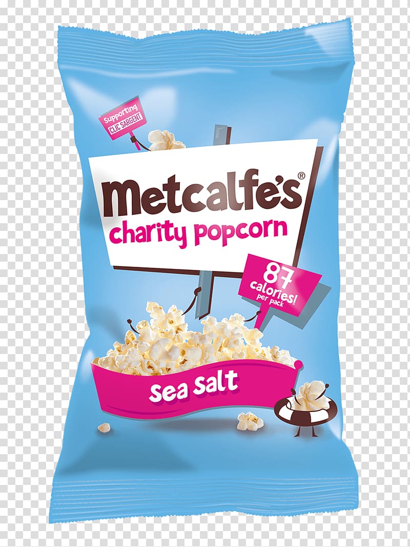 Popcorn Caramel corn Metcalfes Skinny Salt Potato chip, sea Salt transparent background PNG clipart