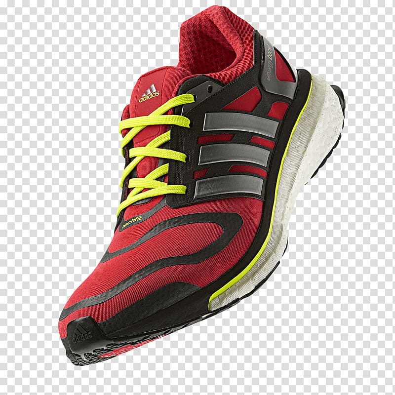 unpaired red, gray, and black adidas athletic shoe, Sneakers Shoe Adidas Track spikes, Running Shoes transparent background PNG clipart