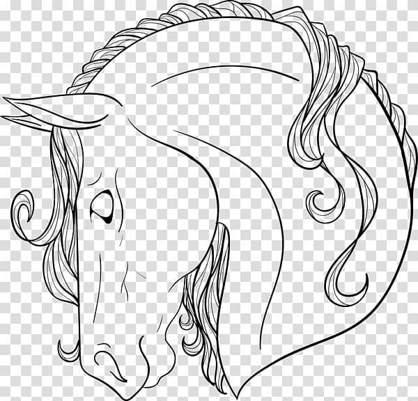 Arabian horse Mane Line art American Paint Horse Drawing, painting transparent background PNG clipart