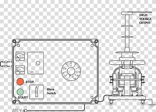Technical drawing Paper Machine Technology, high voltage transformer transparent background PNG clipart