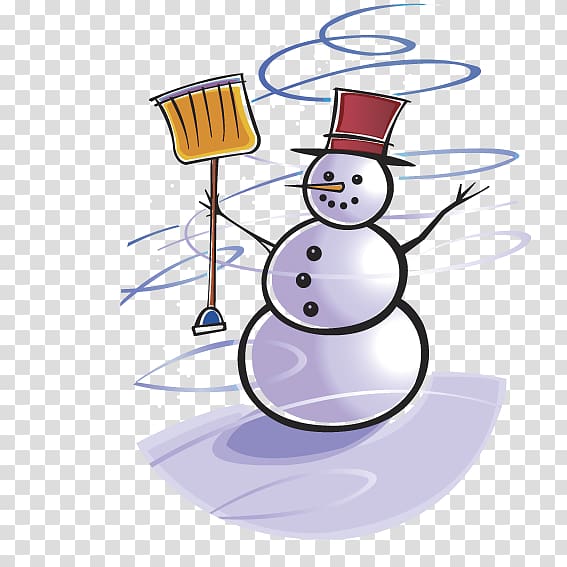 Snowman , Red Hat wearing Snowman transparent background PNG clipart