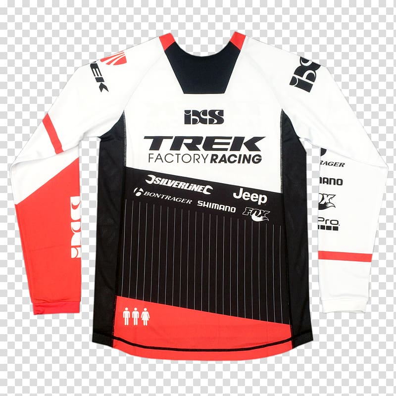 Jersey Trek Factory Racing T-shirt Trek Bicycle Corporation Downhill mountain biking, T-shirt transparent background PNG clipart