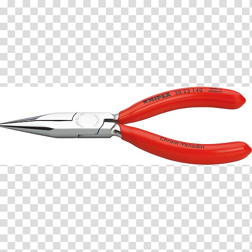 Needle-nose pliers Knipex Diagonal pliers Hand tool, Pliers transparent background PNG clipart