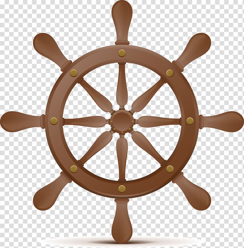 Ships wheel , Cartoon vessel steering wheel transparent background PNG clipart