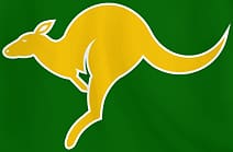 yellow and white kangaroo logo illustration, Australia National Ice Hockey Team Logo transparent background PNG clipart