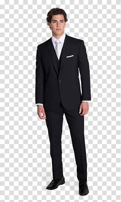 Suit Tuxedo Clothing Jacket Necktie, fitted black suit tie transparent background PNG clipart