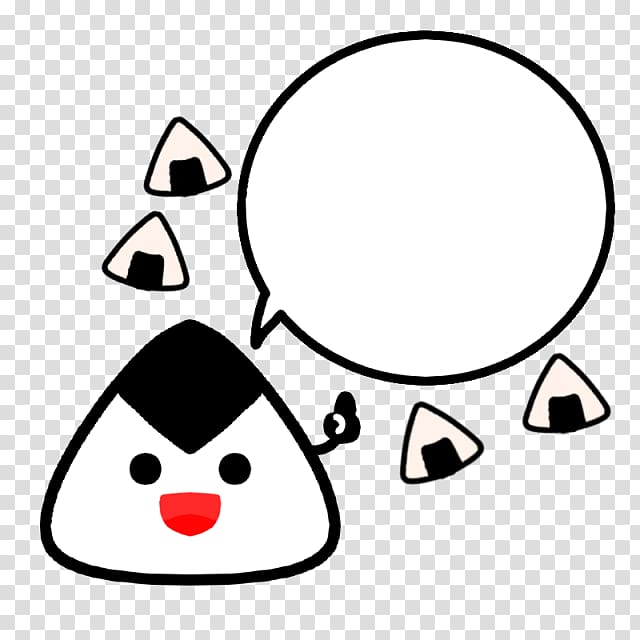 Speech balloon Onigiri Cartoon , fat pig transparent background PNG clipart