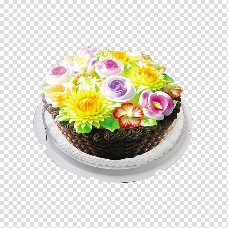 Birthday cake Chocolate cake Torte Floral design Buttercream, Holiday cake transparent background PNG clipart