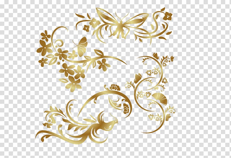 gold floral ornate , Gold , Gold frame transparent background PNG clipart