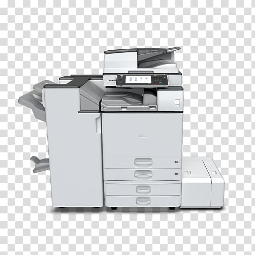 Multi-function printer Ricoh copier scanner, printer transparent background PNG clipart