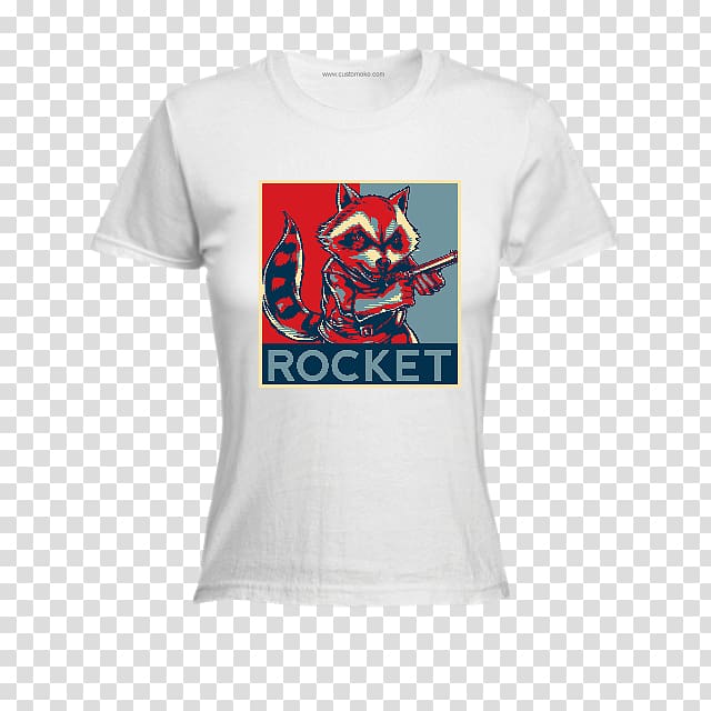 T-shirt Militree Design & Clothing Ltd, Sleeve, rocket raccoon transparent background PNG clipart